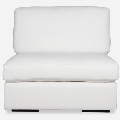 Uttermost Refuge Armless Arctic White Sofa 23854-A