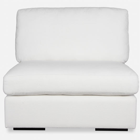 Uttermost Refuge Armless Arctic White Sofa 23854-A