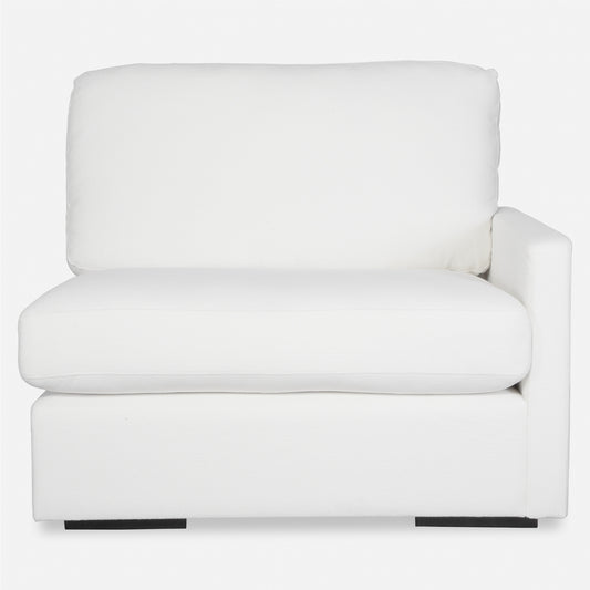 Uttermost Refuge Arctic White Right Arm Facing Sofa 23854-R