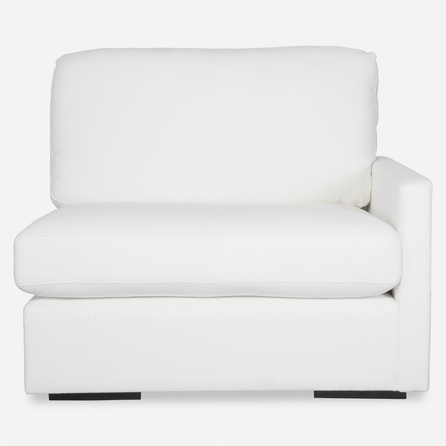 Uttermost Refuge Arctic White Right Arm Facing Sofa 23854-R