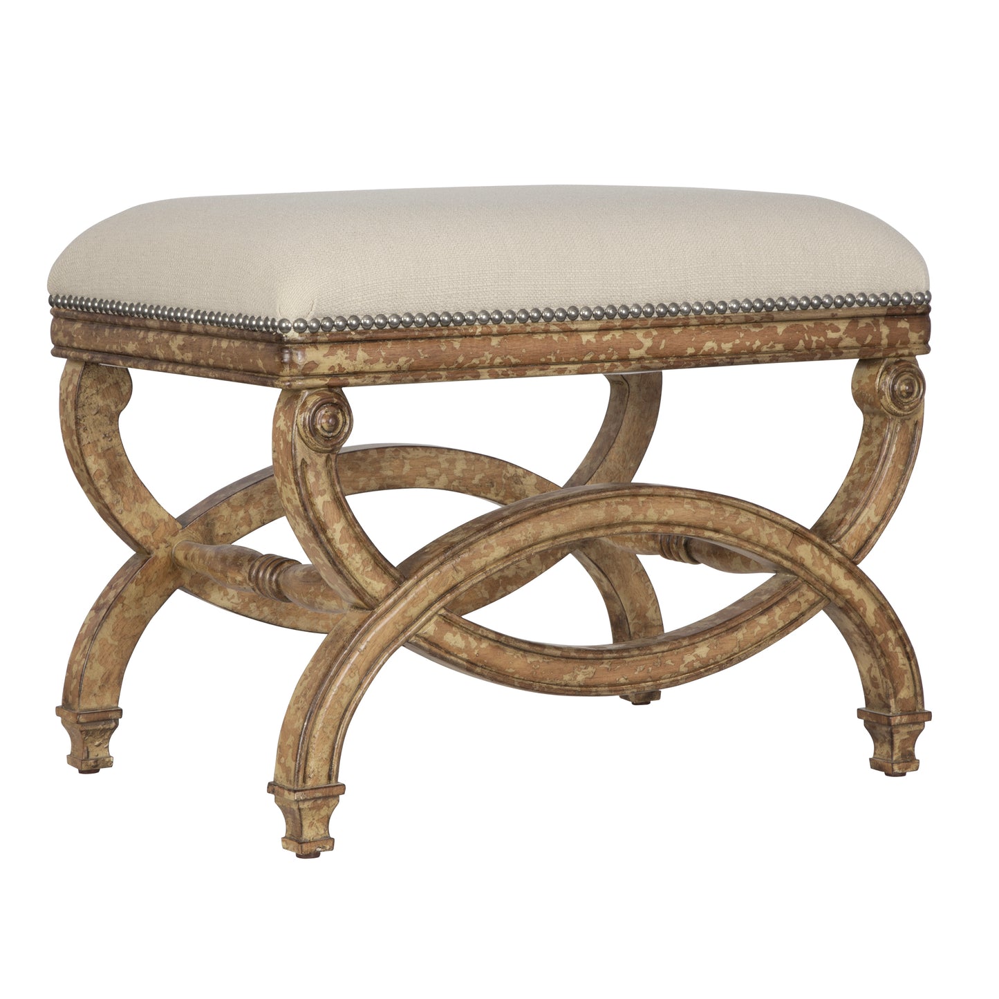 Uttermost Karline Natural Linen Small Bench 23052