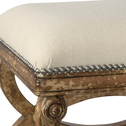 Uttermost Karline Natural Linen Small Bench 23052