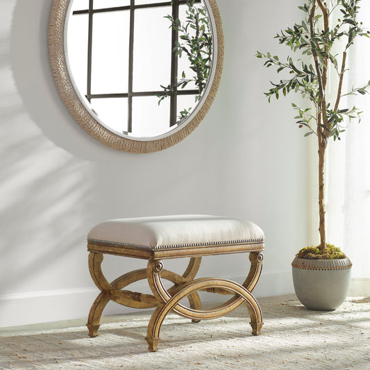 Uttermost Karline Natural Linen Small Bench 23052