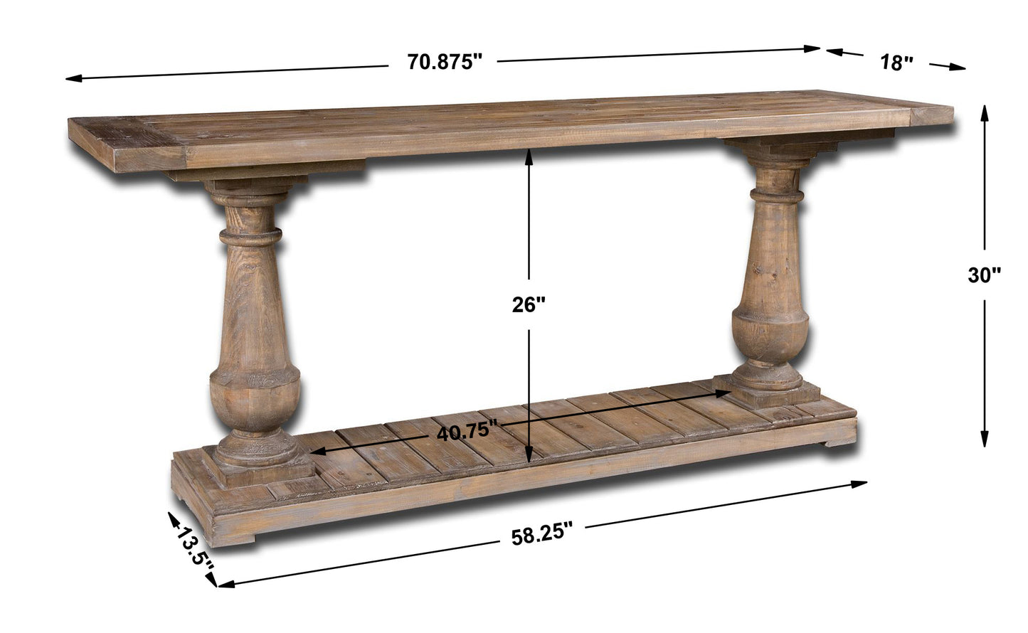 Uttermost Stratford Rustic Console 24250