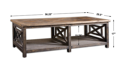 Uttermost Spiro Reclaimed Wood Cocktail Table 24264