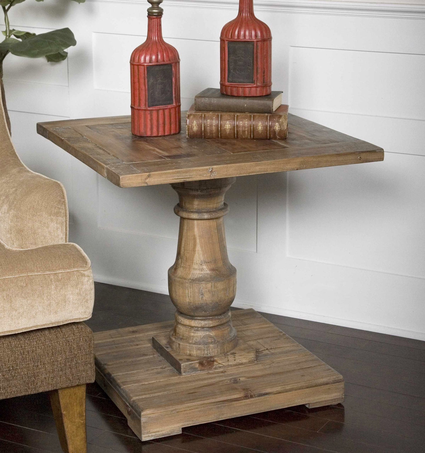 Uttermost Stratford Pedestal End Table 24252