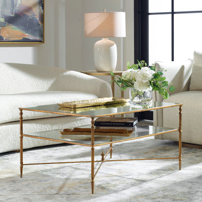 Uttermost Henzler Mirrored Glass Coffee Table 24276