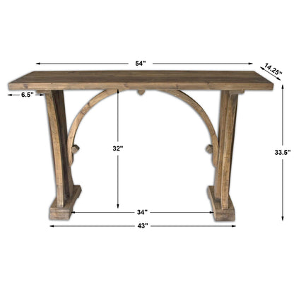 Uttermost Genessis Reclaimed Wood Console Table 24302