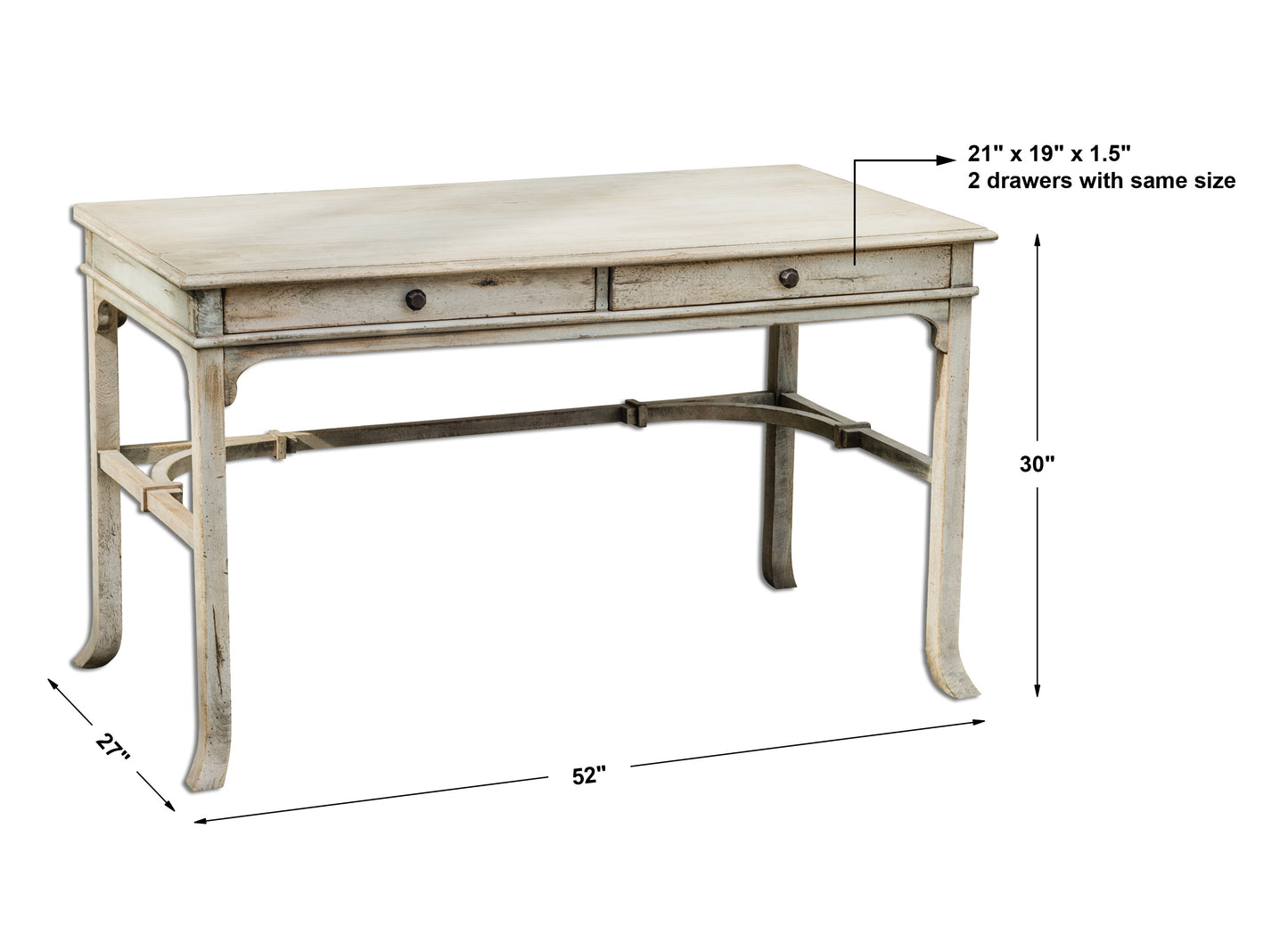 Uttermost Bridgely Aged Writing Desk 25602