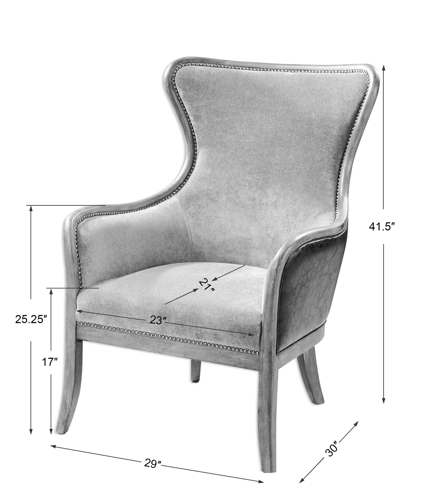 Uttermost Snowden Tan Wing Chair 23158