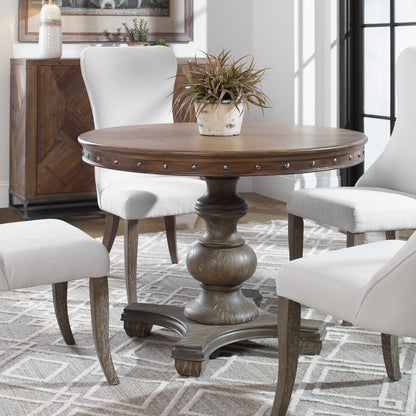 Uttermost Sylvana Wood Round Table 24390