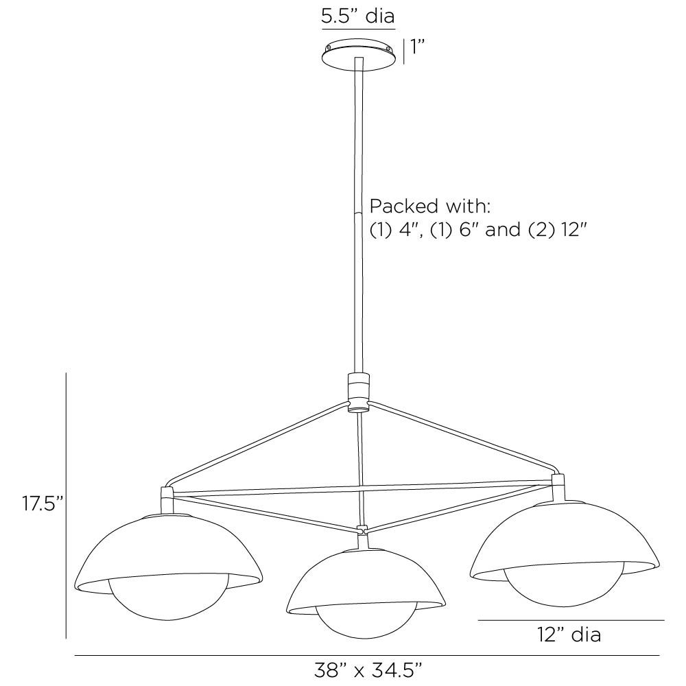 Arteriors Home The Workshop Collection Glaze Chandelier GADMC01