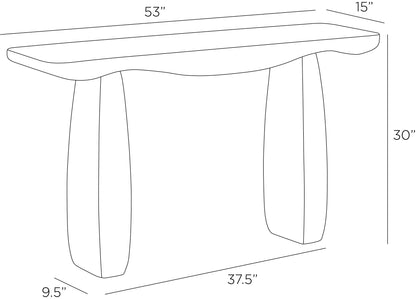 Arteriors Home Melt Outdoor Indoor Console GAFLS01