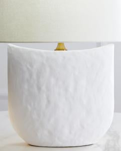 Visual Comfort Studio Hable Cenotes Table Lamp in Matte White Ceramic HT1031MWC1