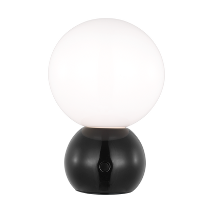 Visual Comfort Studio kate spade new york Suki Portable Mini Table Lamp in Gloss Black KST1231GBK-L1