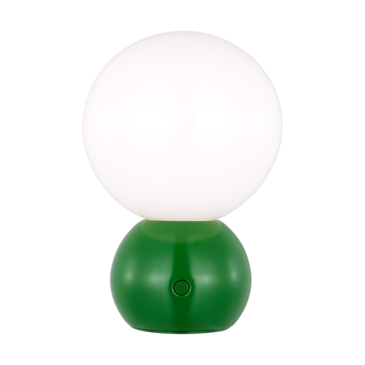 Visual Comfort Studio kate spade new york Suki Portable Mini Table Lamp in Green KST1231GRN-L1