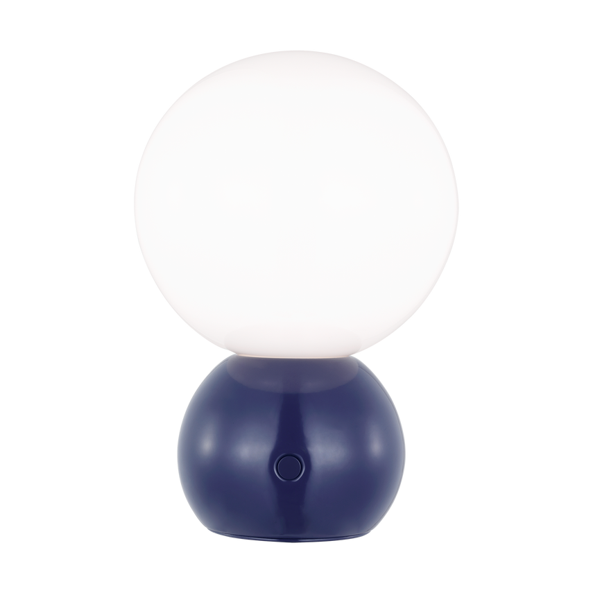 Visual Comfort Studio kate spade new york Suki Portable Mini Table Lamp in Navy KST1231NVY-L1