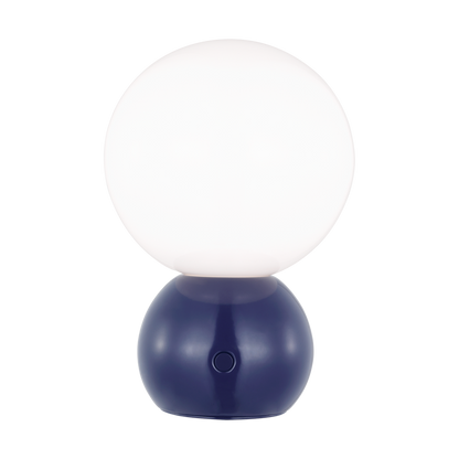 Visual Comfort Studio kate spade new york Suki Portable Mini Table Lamp in Navy KST1231NVY-L1