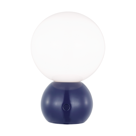 Visual Comfort Studio kate spade new york Suki Portable Mini Table Lamp in Navy KST1231NVY-L1