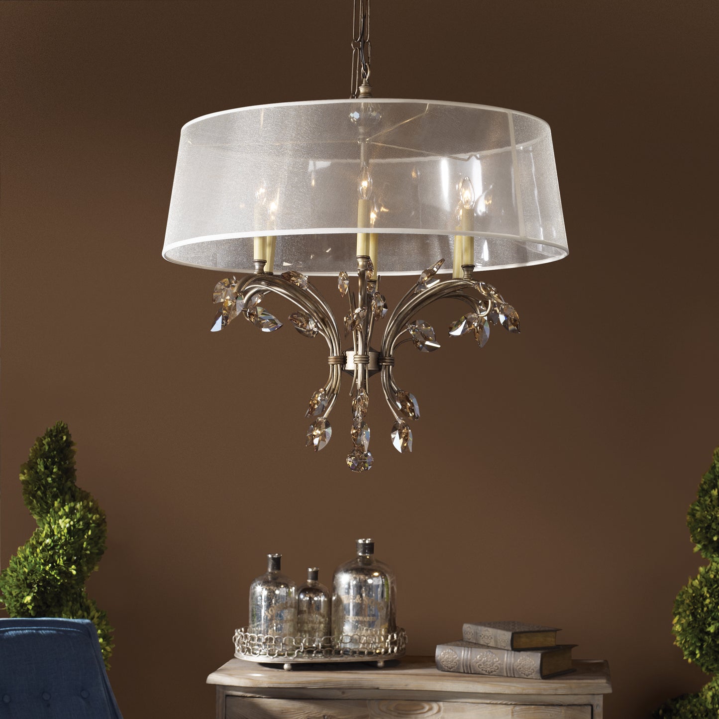 Uttermost Alenya 6 Lt Shade Chandelier 21246