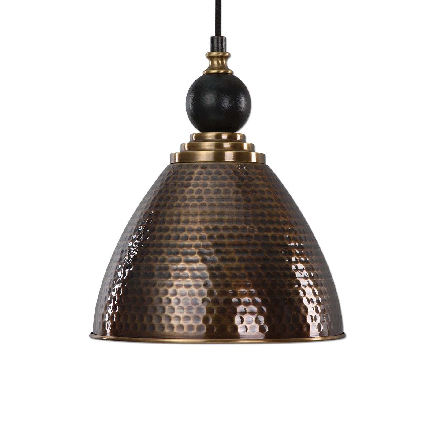 Uttermost Adastra 1 Light Antique Brass Pendant 22052