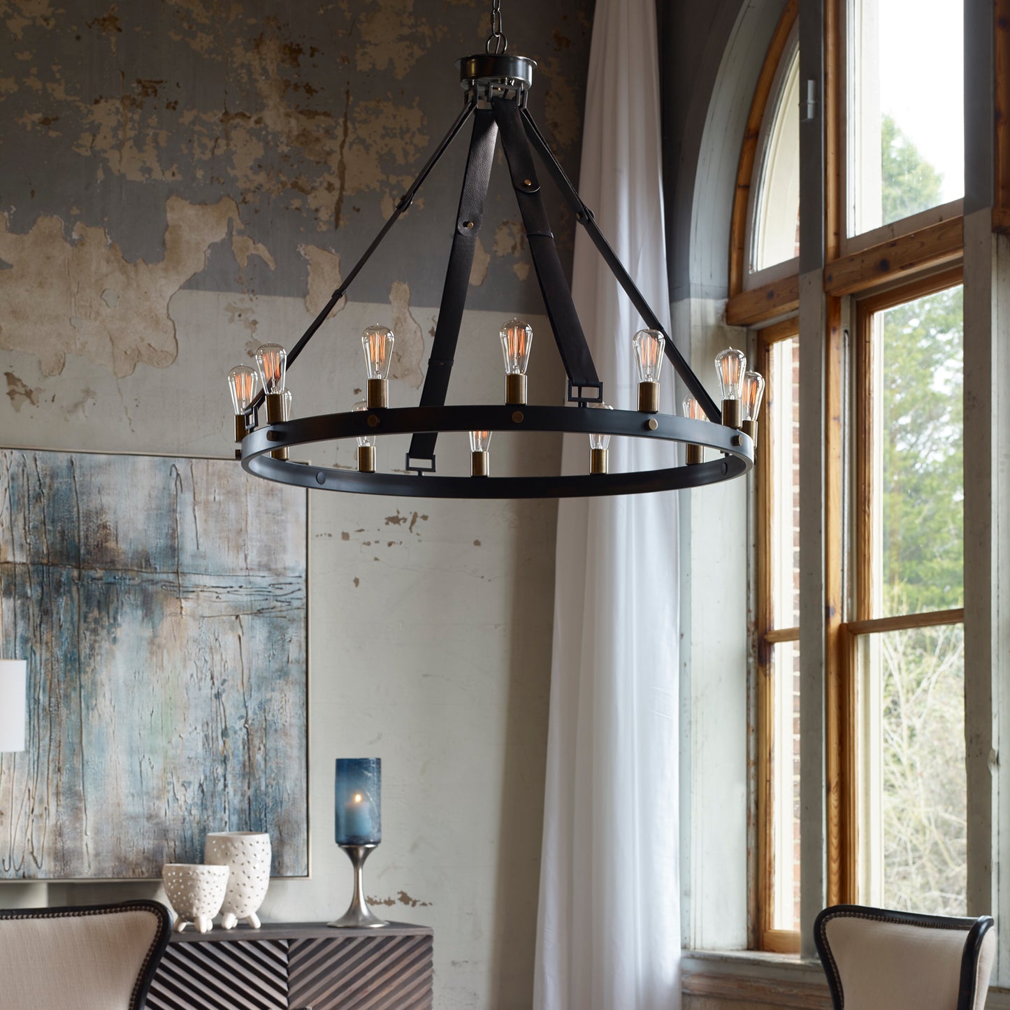 Uttermost Marlow 12 Light Circle Chandelier 21280