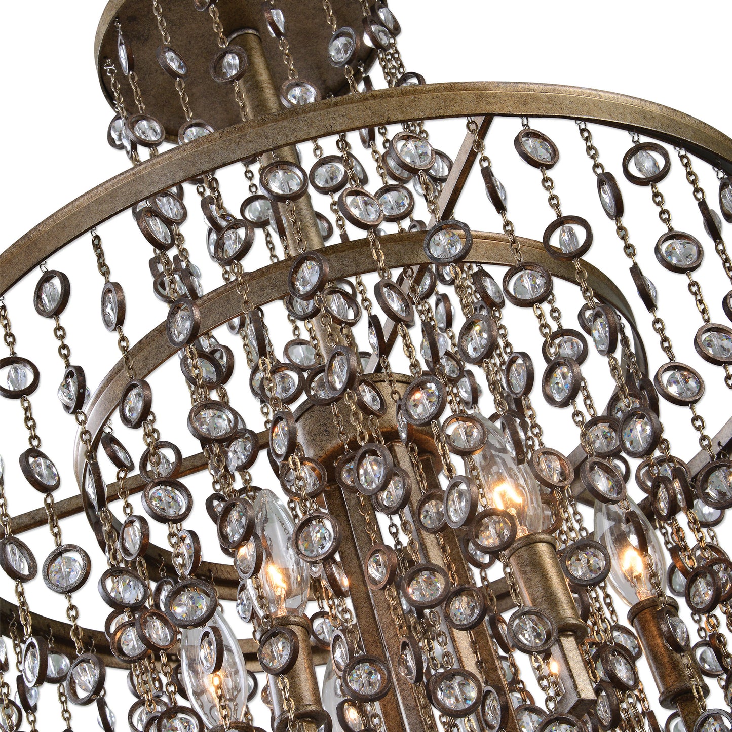 Uttermost Valka 6 Light Crystal Chandelier 21288