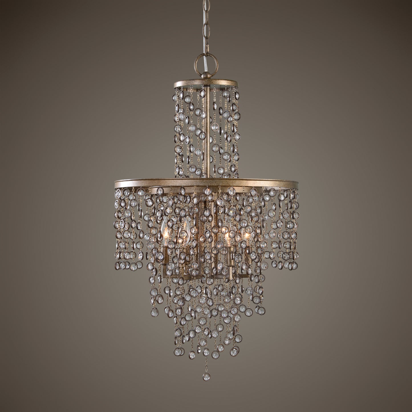 Uttermost Valka 6 Light Crystal Chandelier 21288