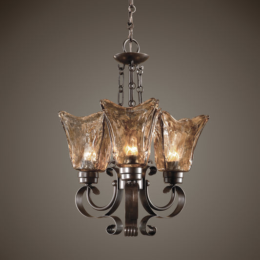 Uttermost Vetraio 3Lt Oil Rubbed Bronze Chandelier 21008