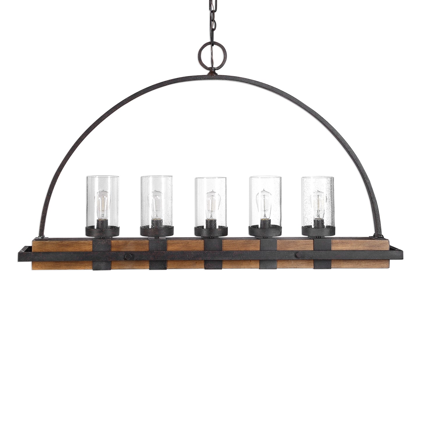 Uttermost Atwood 5 Light Rustic Linear Chandelier  21328