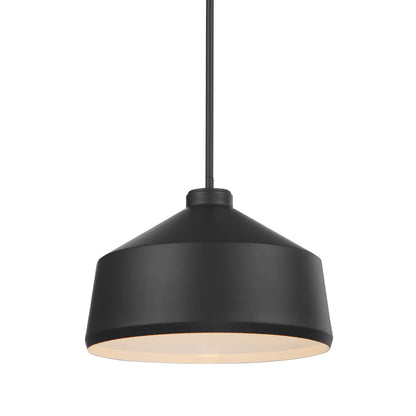 Uttermost Holgate 1 Light Black Pendant 22179