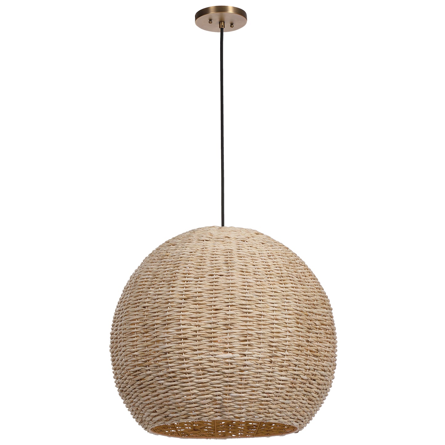 Uttermost  Seagrass 1 Light Dome Pendant 21536