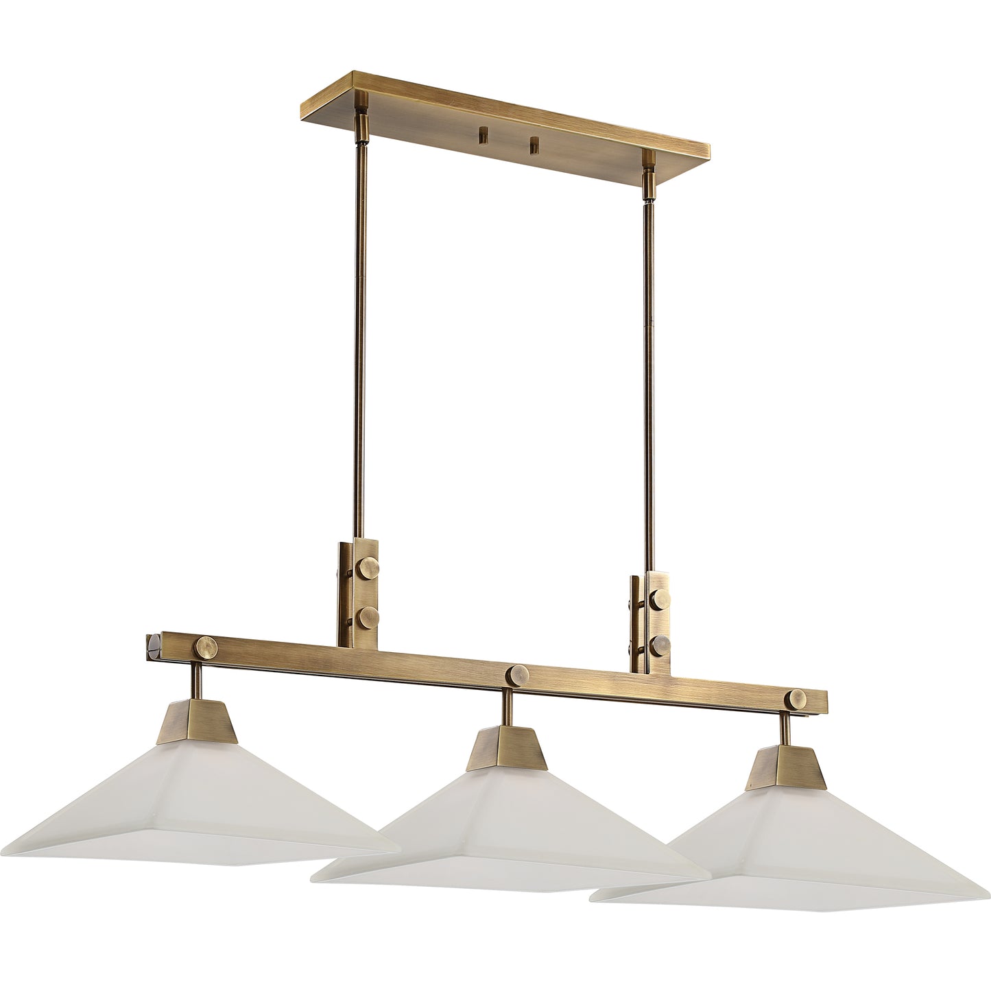 Uttermost Brookdale Industrial 3 Light Linear Chandelier 21346