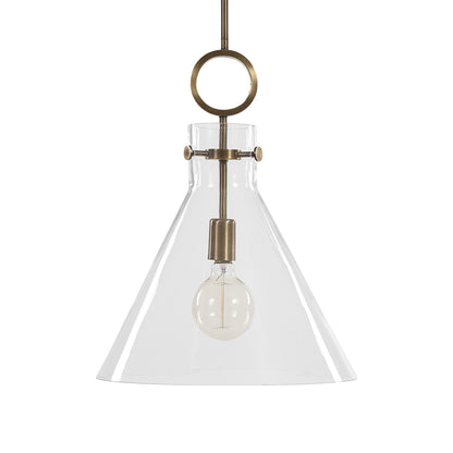 Uttermost Imbuto Funnel Glass 1 Light Pendant 21548