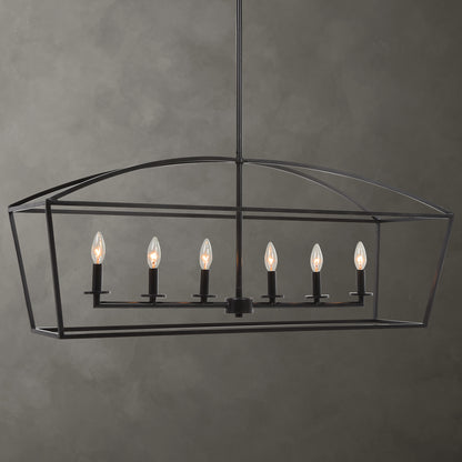 Uttermost Clayton 6 Light Linear Chandelier 21348