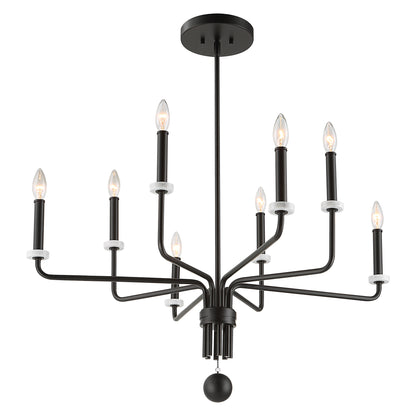 Uttermost Ebony Elegance 8 Light Chandelier 21353