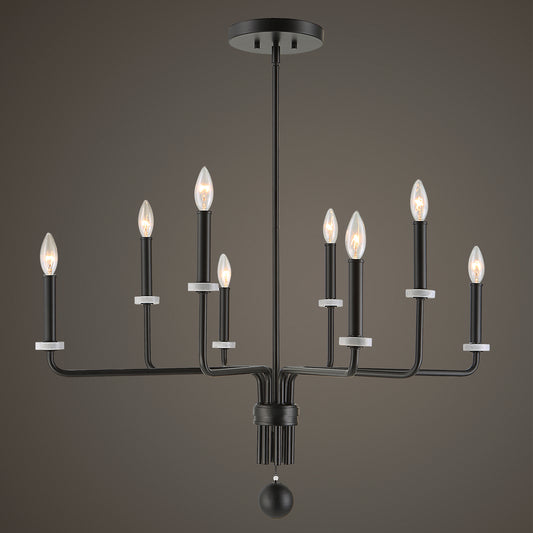 Uttermost Ebony Elegance 8 Light Chandelier 21353