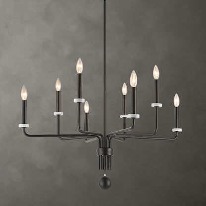 Uttermost Ebony Elegance 8 Light Chandelier 21353