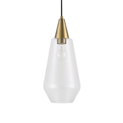 Uttermost Eichler Antique Brass 1 Light Mini Pendant 21559