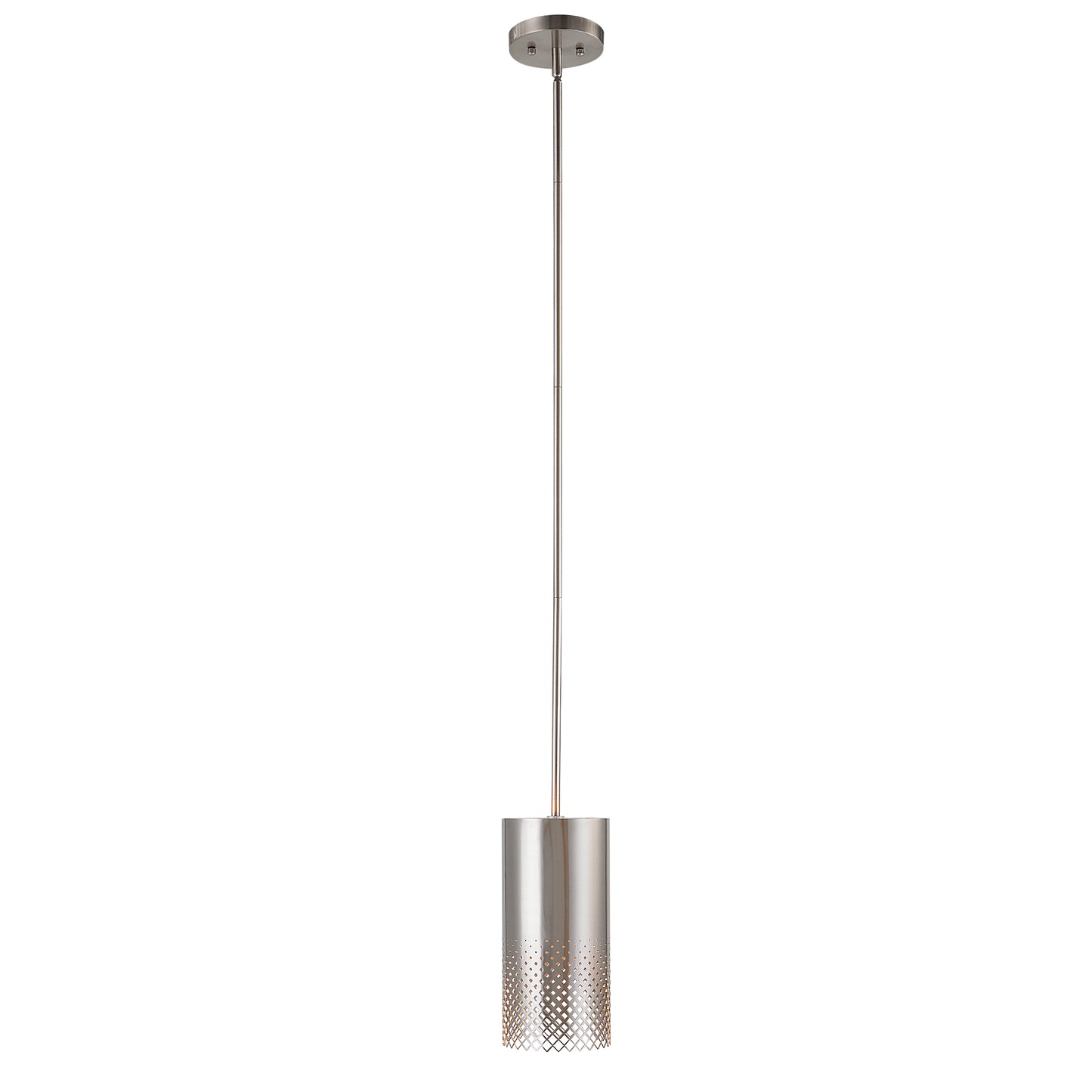 Uttermost Manheim 1 Light Nickel Cylinder Pendant 21568