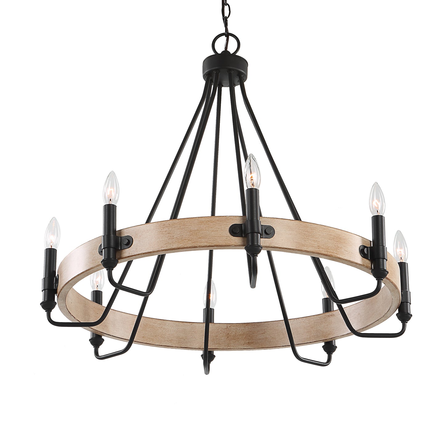 Uttermost Deschutes 8 Light Farmhouse Chandelier 21356