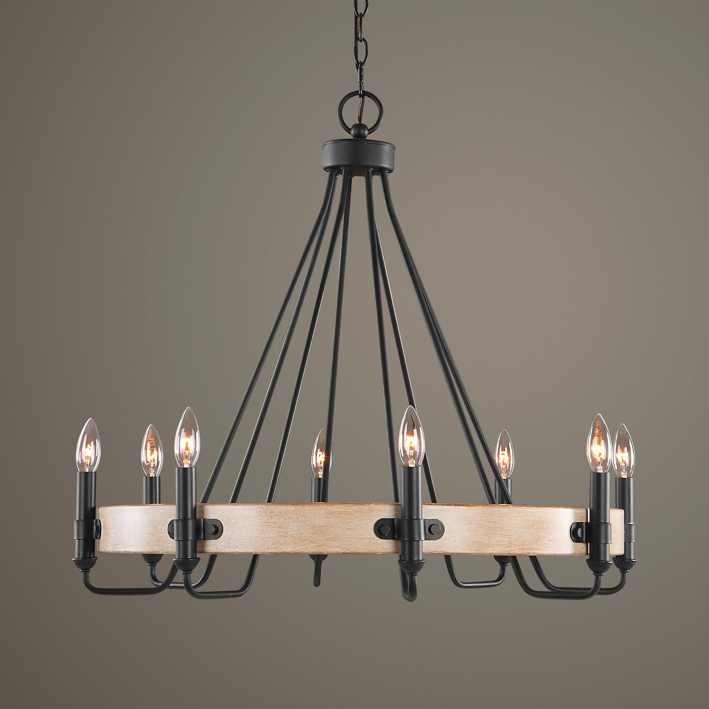 Uttermost Deschutes 8 Light Farmhouse Chandelier 21356