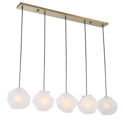 Uttermost Geodesic 5 Light Linear Pendant 21577