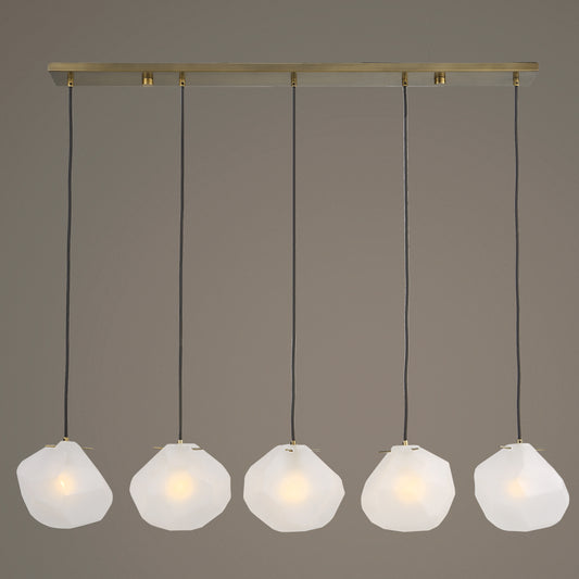 Uttermost Geodesic 5 Light Linear Pendant 21577