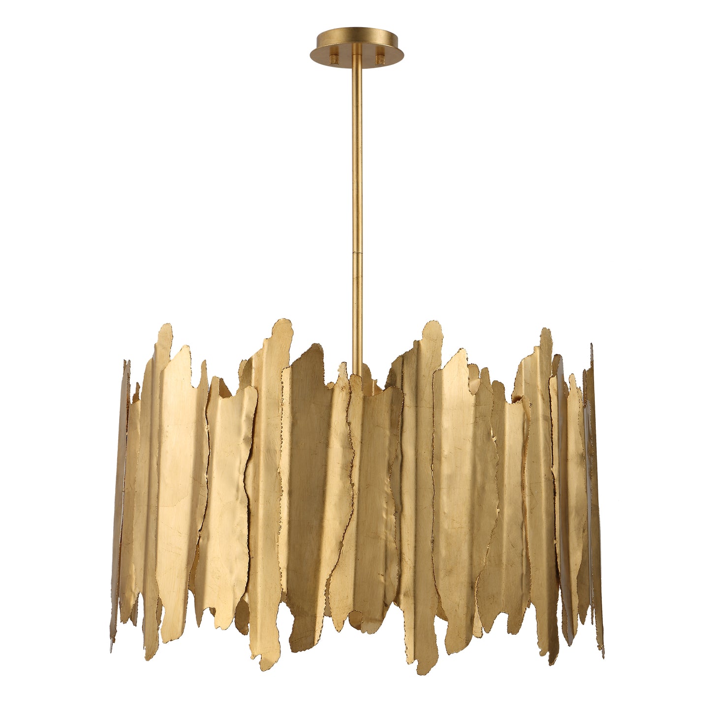 Uttermost Golden Gate 8 Light Industrial Pendant 21579