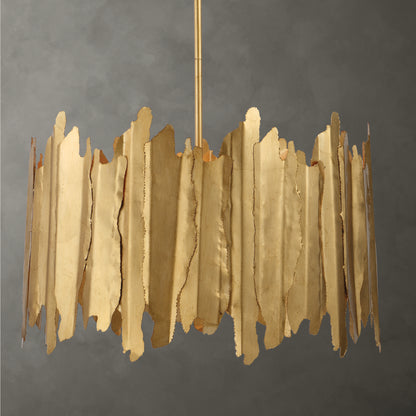 Uttermost Golden Gate 8 Light Industrial Pendant 21579