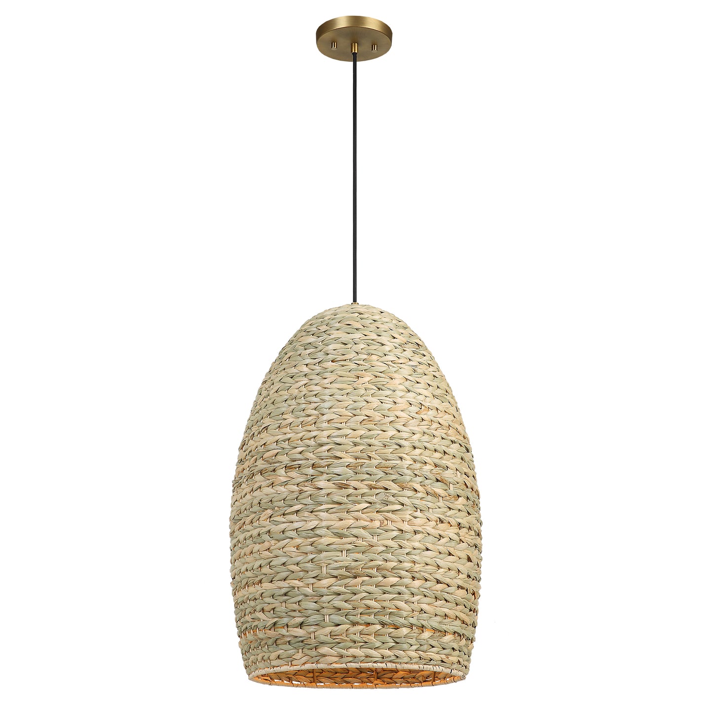 Uttermost Cardamom 1 Light Woven Rope Pendant 21587