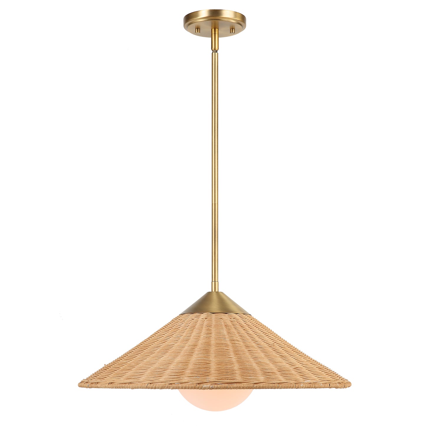 Uttermost Phuvinh 1 Light Rattan Shade Pendant 21590