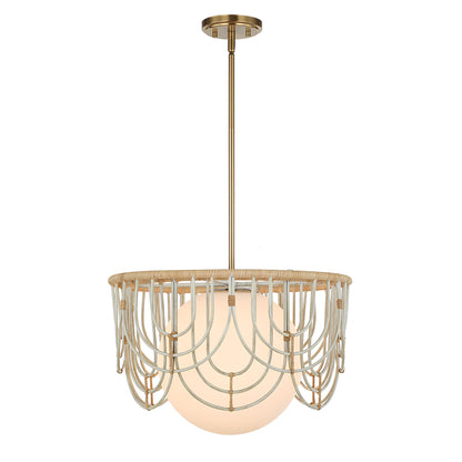 Uttermost Arches 1 Light Rattan Pendant 21605