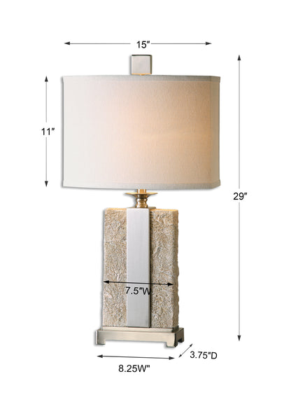 Uttermost Bonea Stone Ivory Table Lamp 26508-1